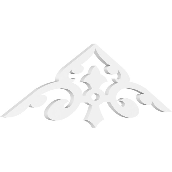 Ekena Millwork Pitch Whitman Architectural Grade PVC Gable Pediment, 48"W x 14"H x 1"P (7/12) GPP048X014X100WHI - main